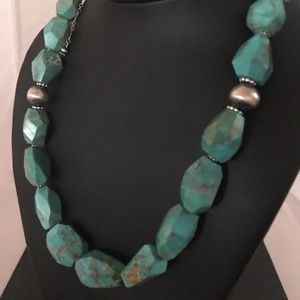 Faceted Turquoise Necklace Navajo Gift